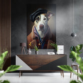 Mr. Dog Brushed Aluminum Dibond Wall Art.